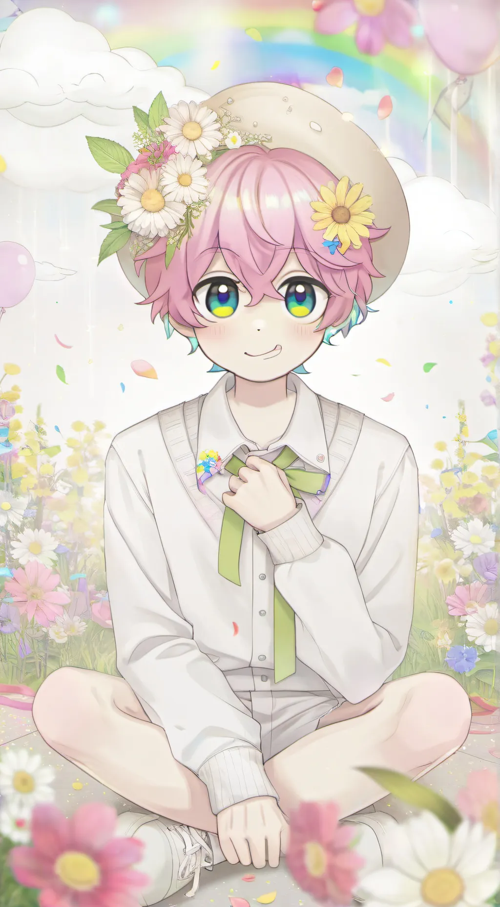 ai character: Moonflower background