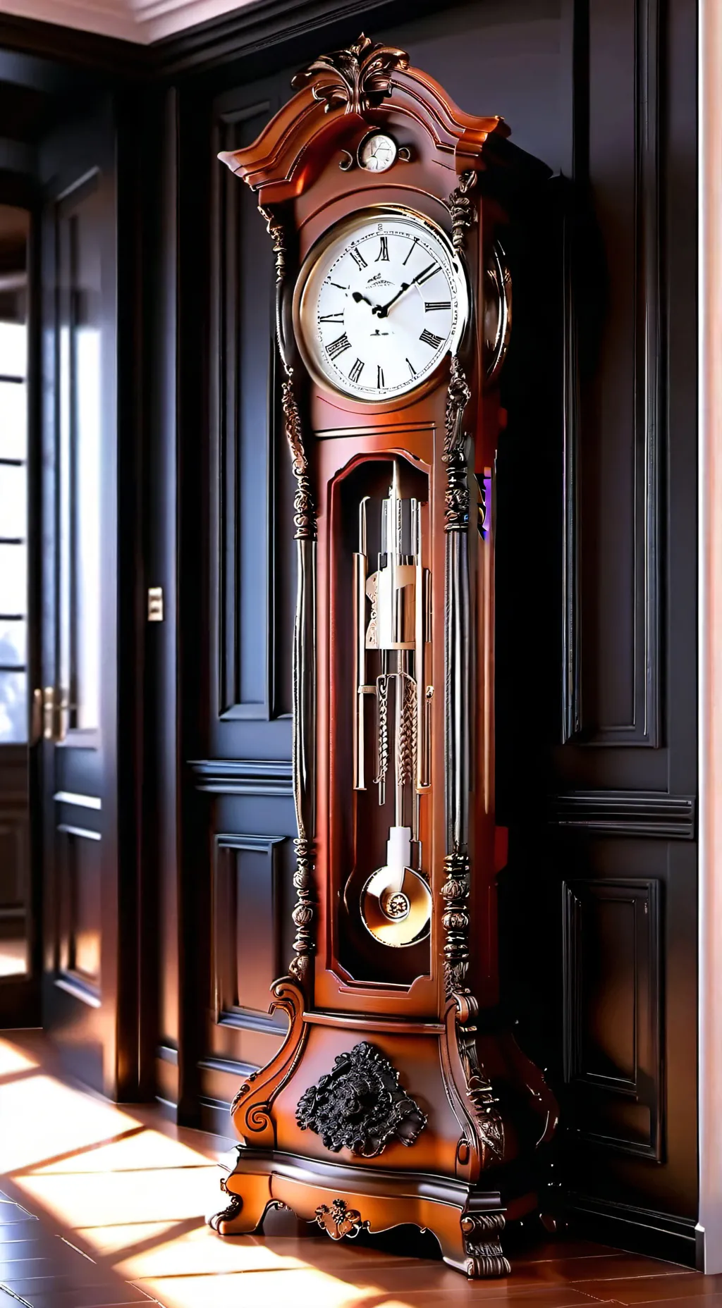 ai character: clock background