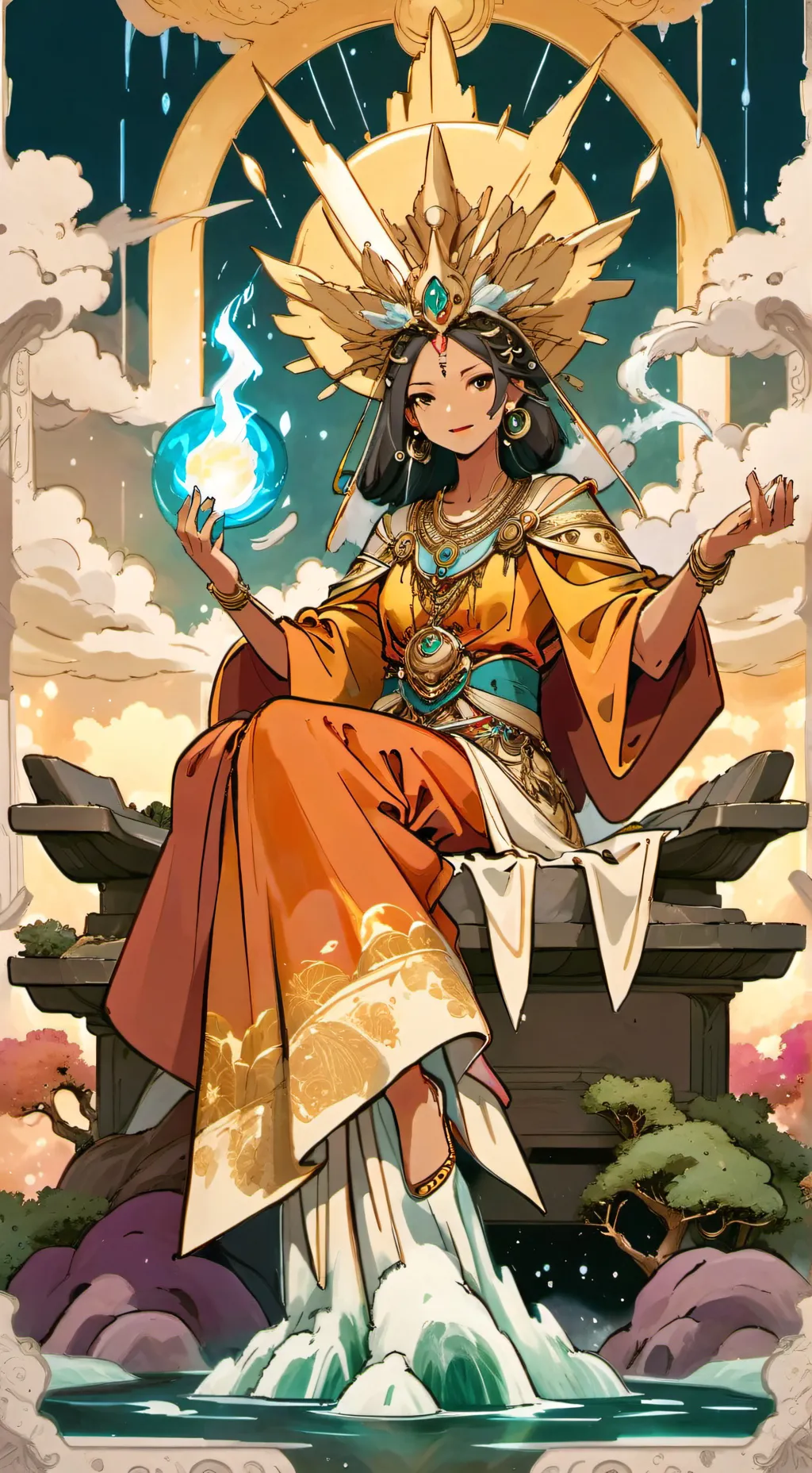 ai character: Elemental god background