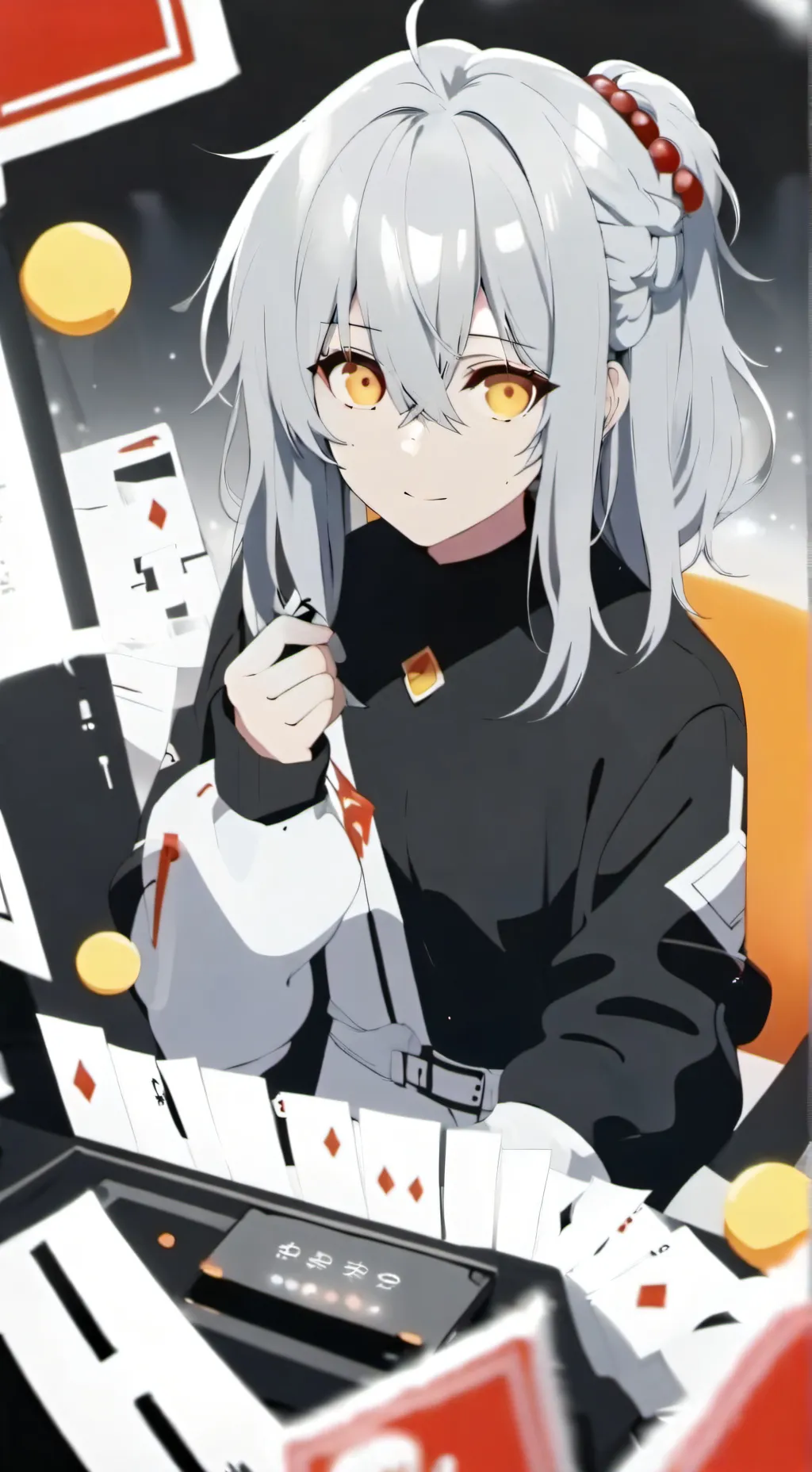 ai character: Katy  background