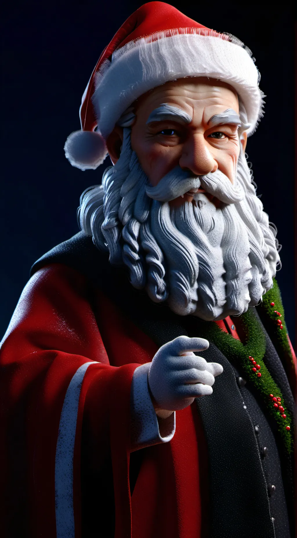 ai character: PAPA NOEL background