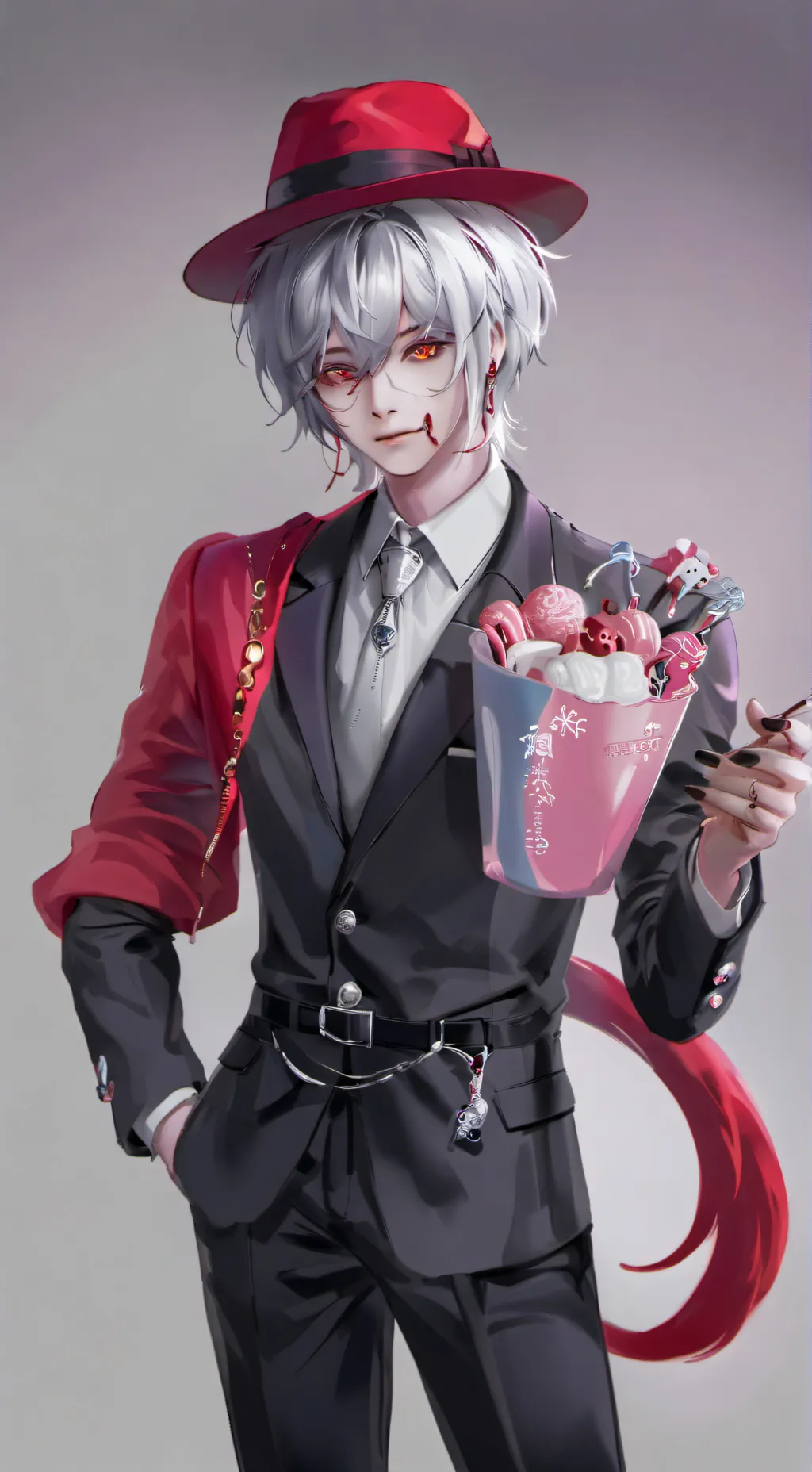 ai character: Mr Sweets background