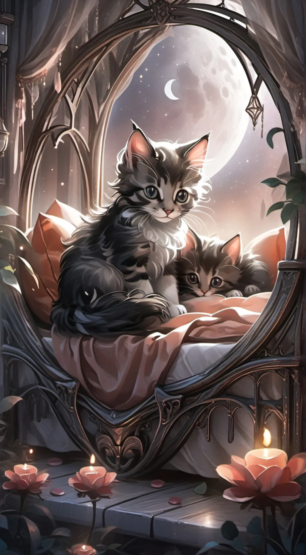 ai character: Newborn Kittens background