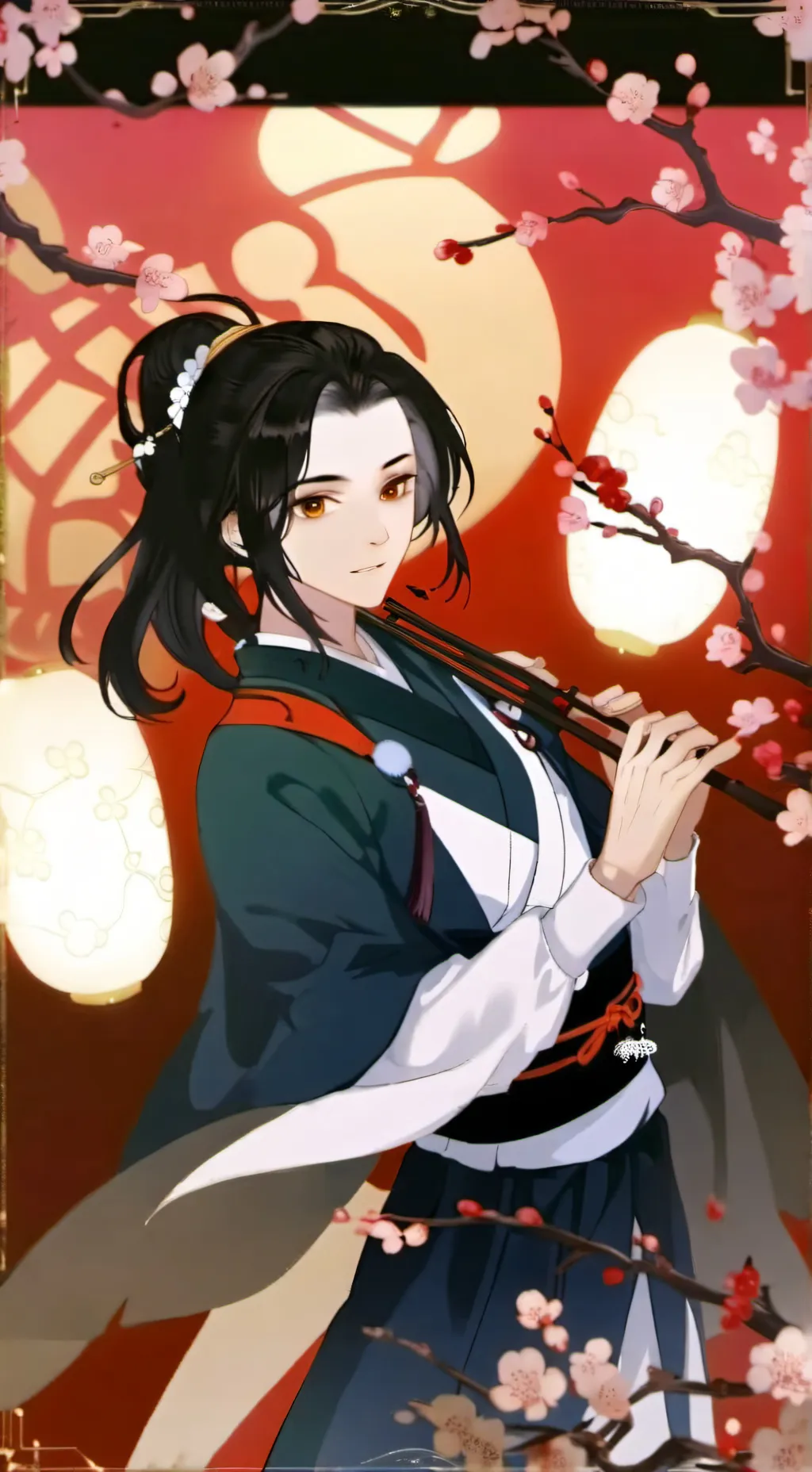 ai character: hashira  background