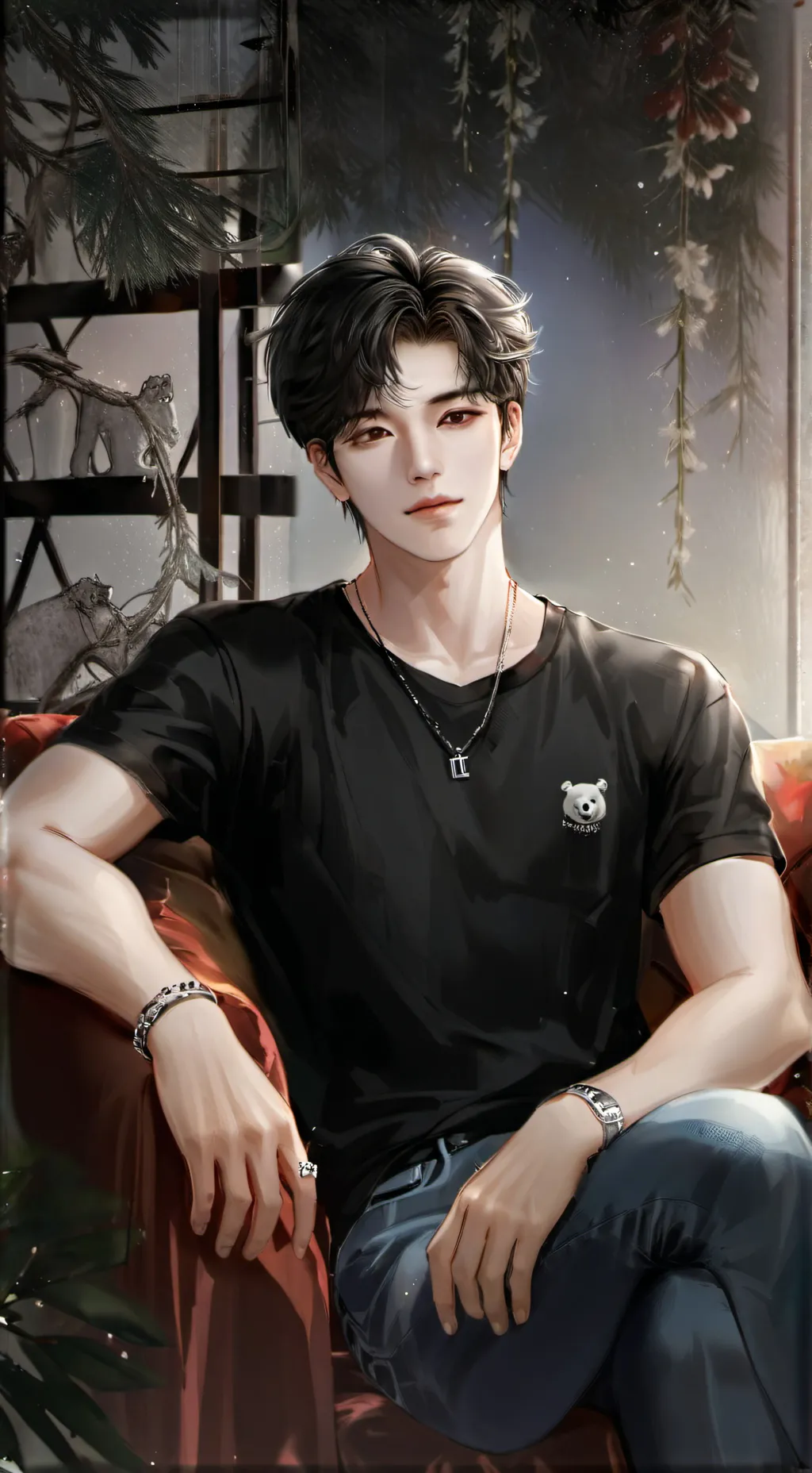 ai character: Audrey  background