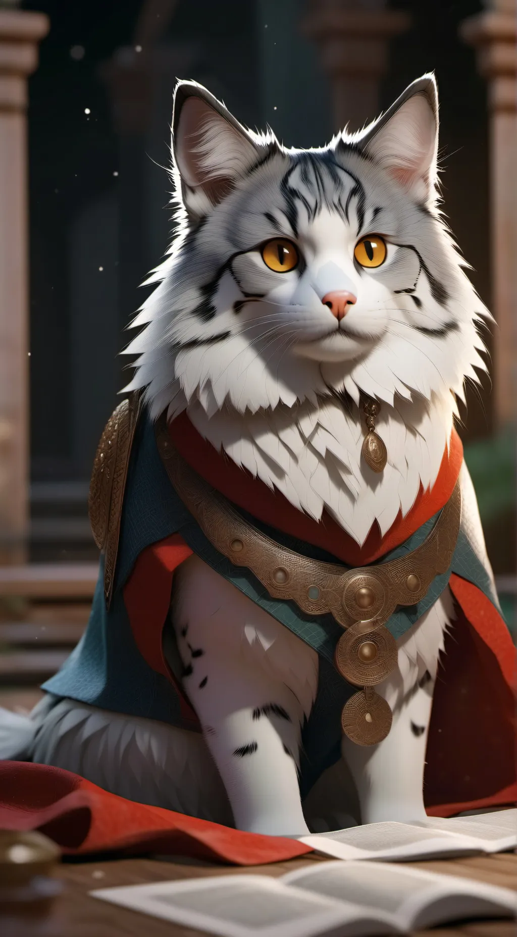 ai character: Барсик background