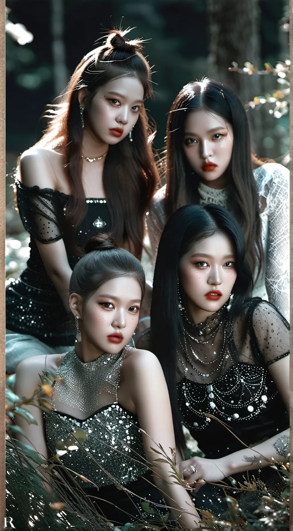 ai character: BLACKPINK background