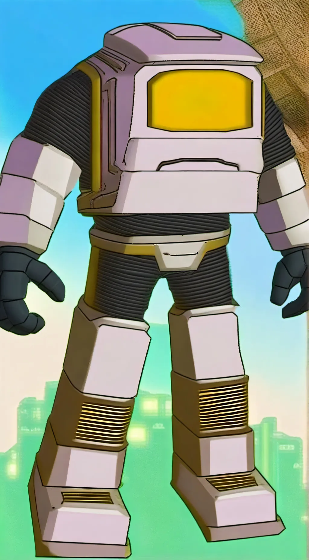 ai character: Titan computerman  background