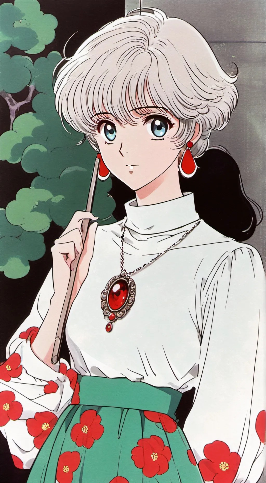 ai character: Andrea  background