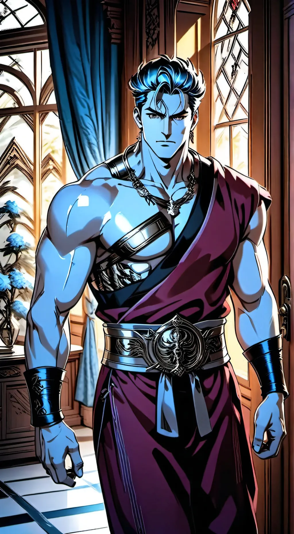 ai character: Garu Morris background