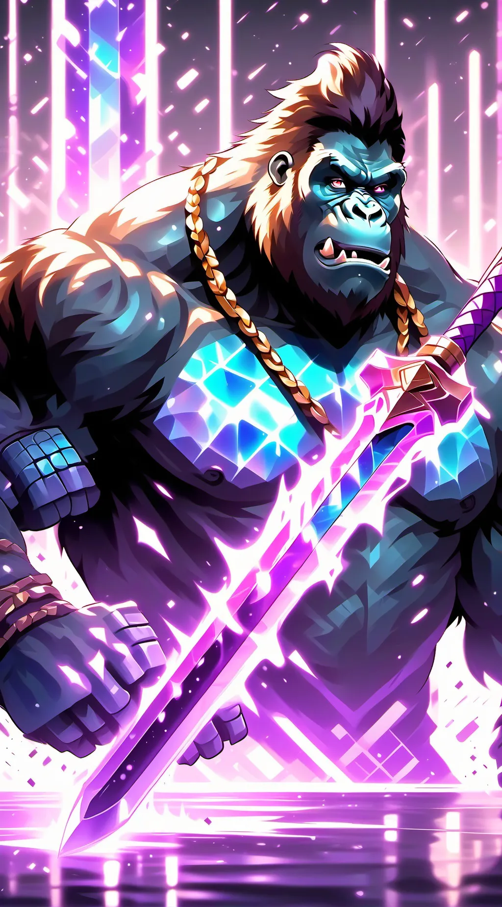 ai character: MACE AND XDEMON??? background