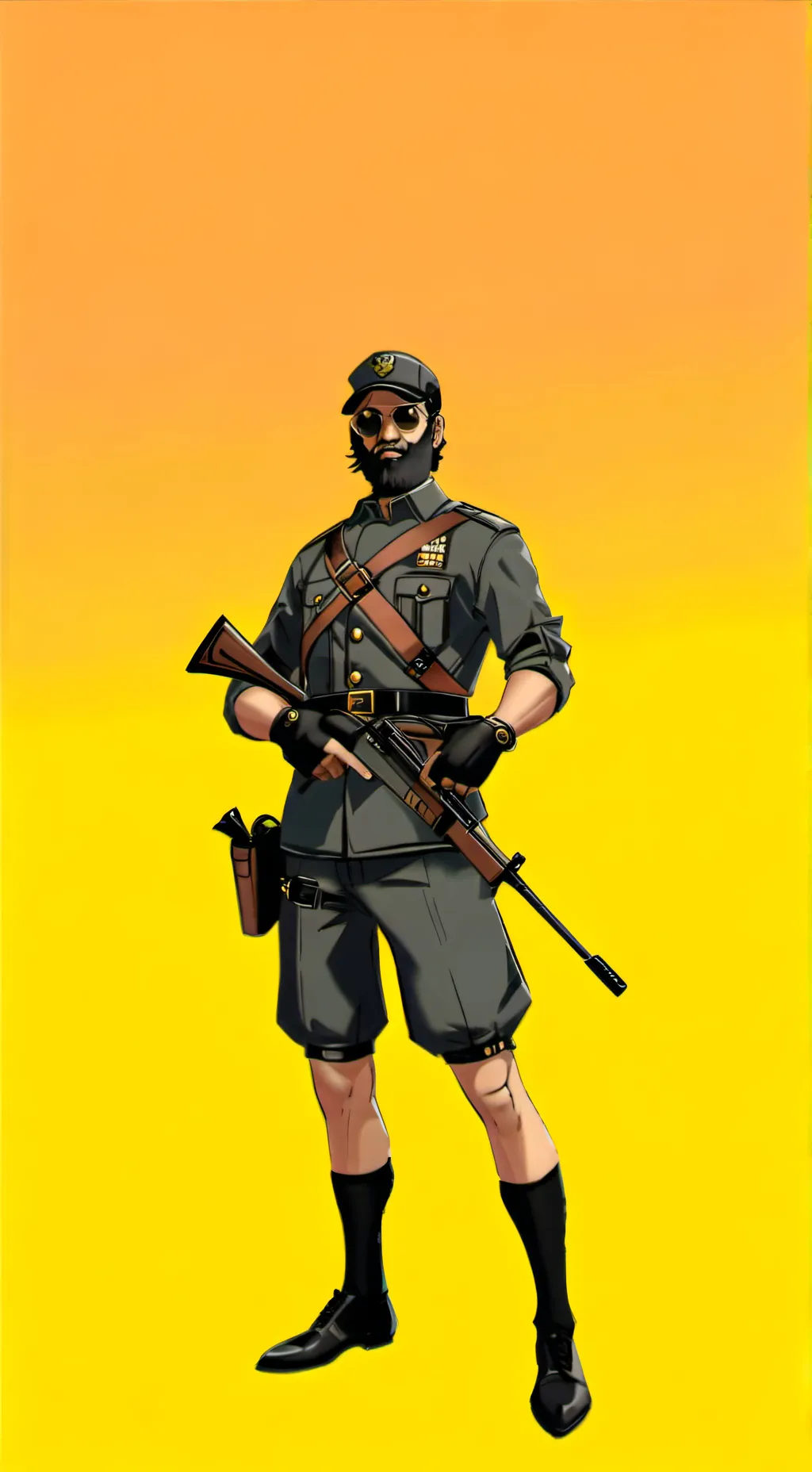 ai character: SOLDADO ARGENTINO background