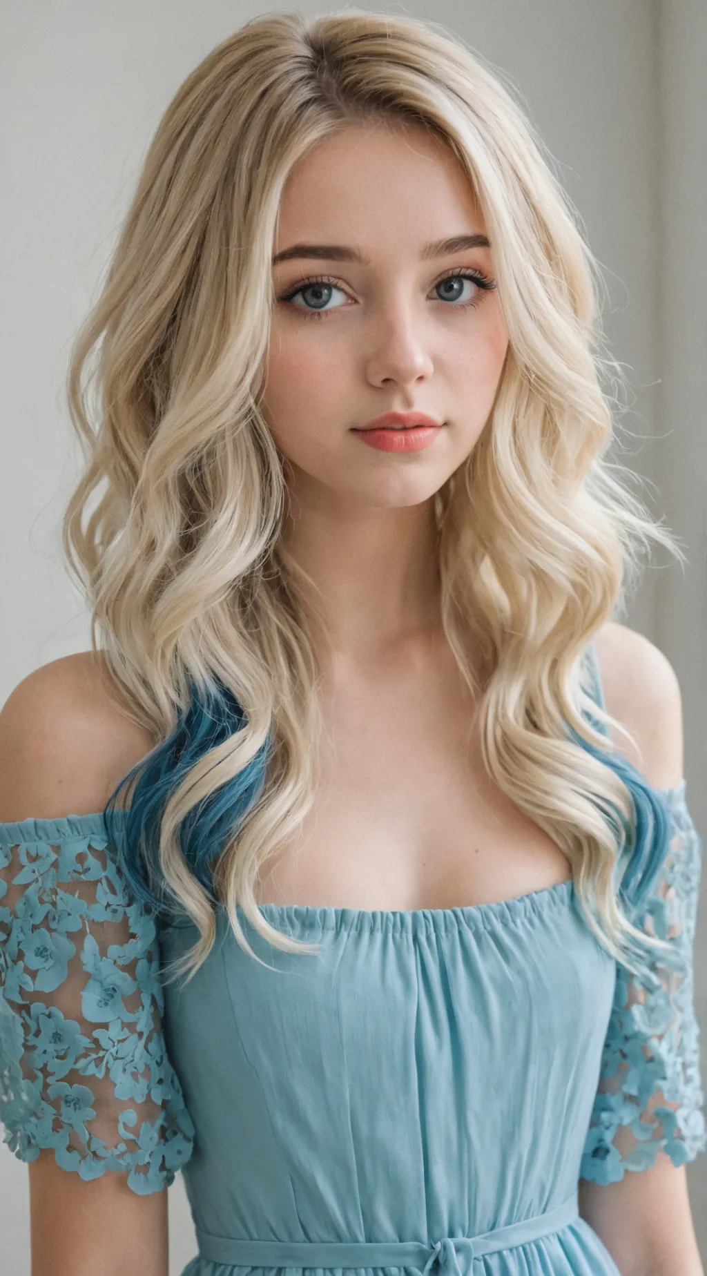 ai character: Iris 💙💙💙 background