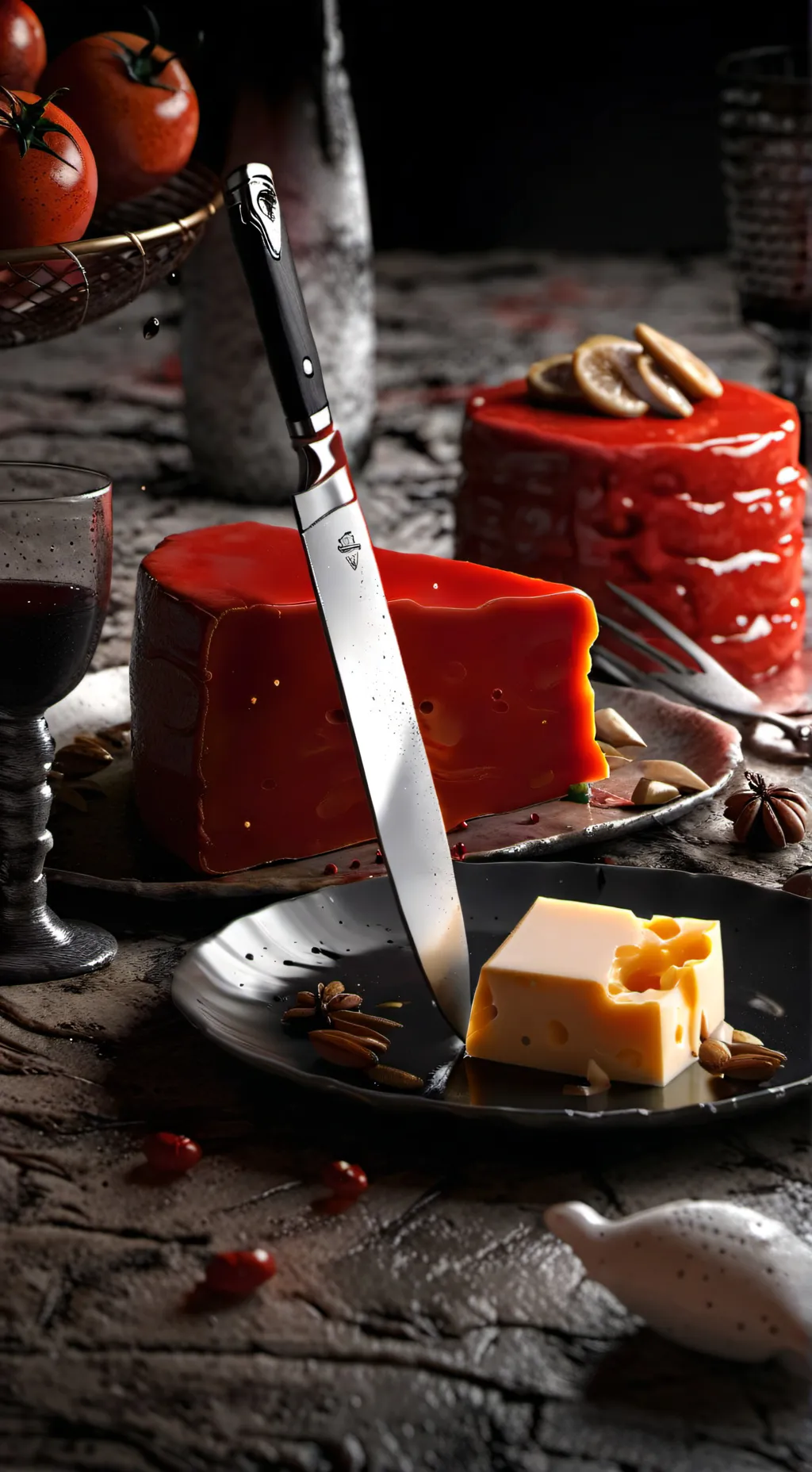 ai character: GoldCheese kingdom background