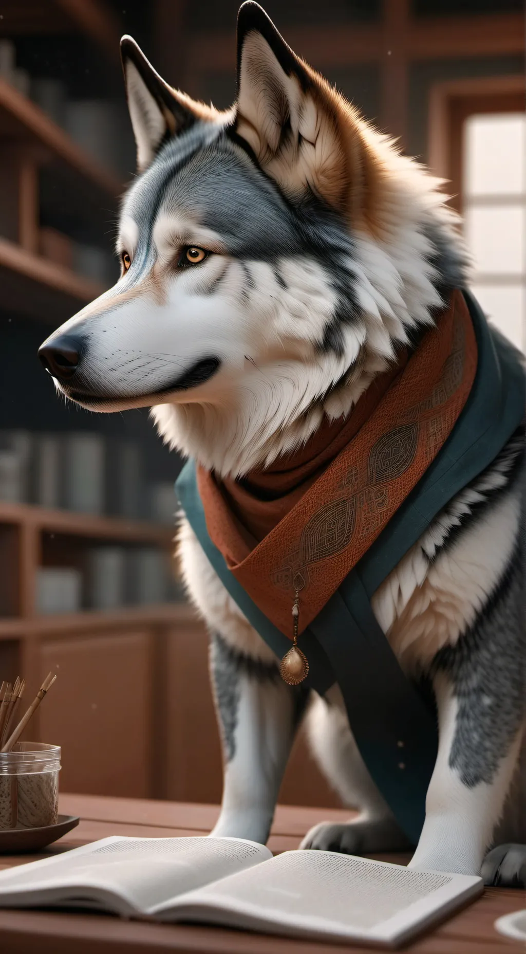 ai character: Oliver  background