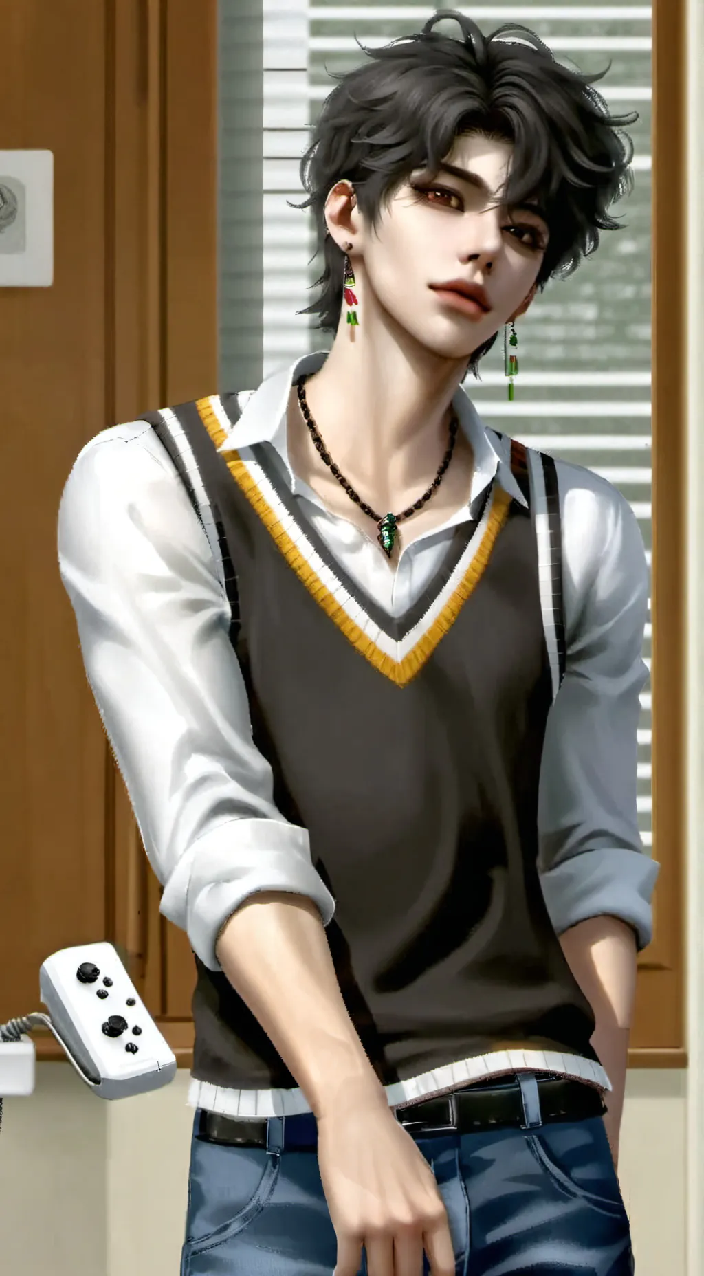 ai character: Santiago  background