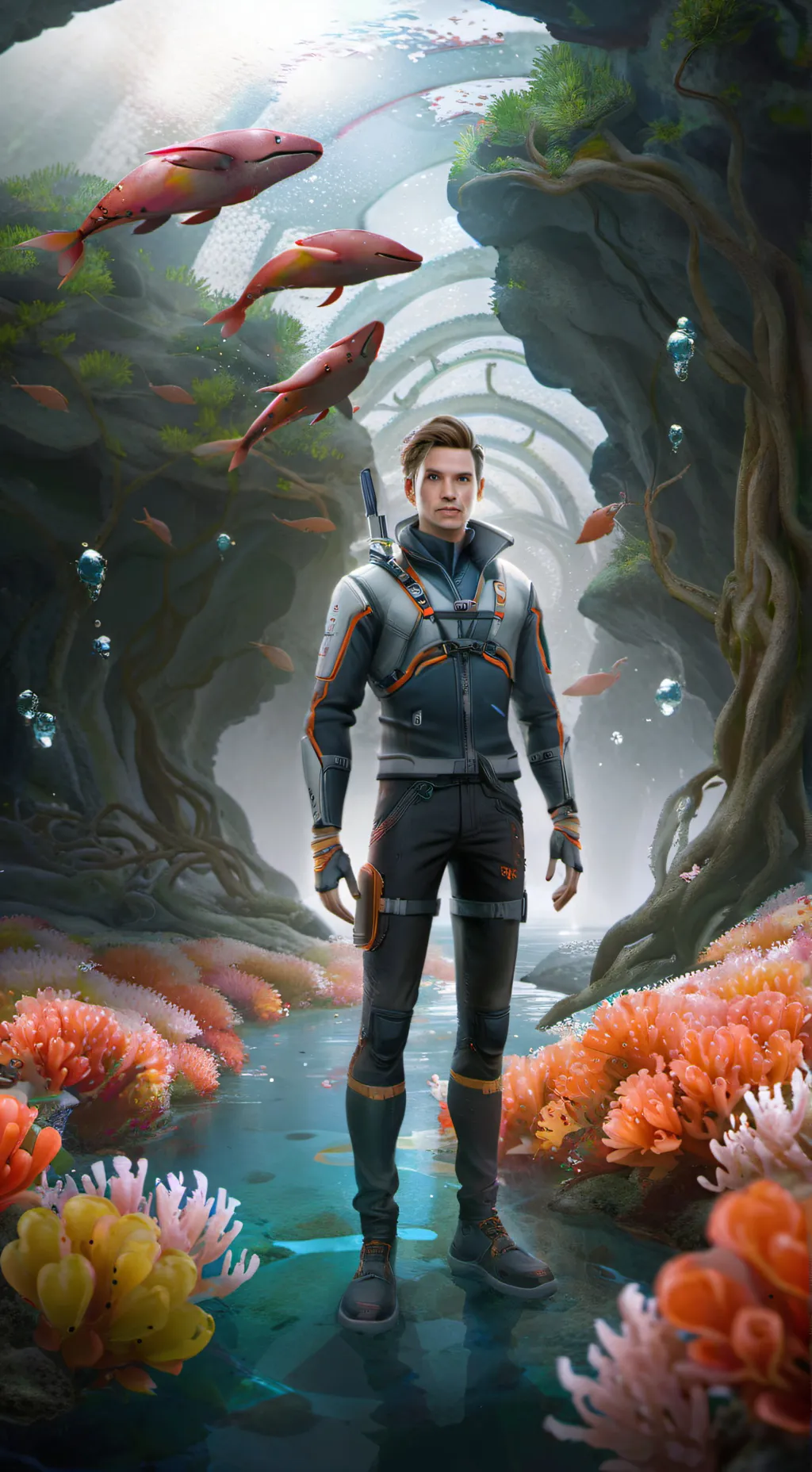 ai character: subnautica player background