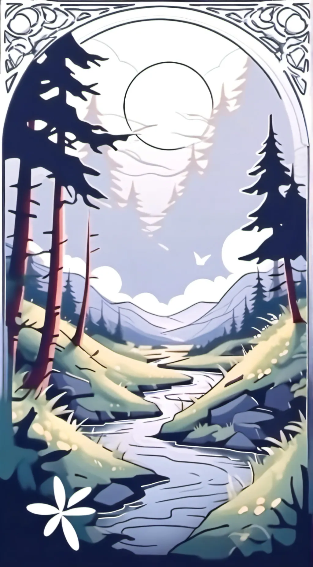 ai character: Grass. background