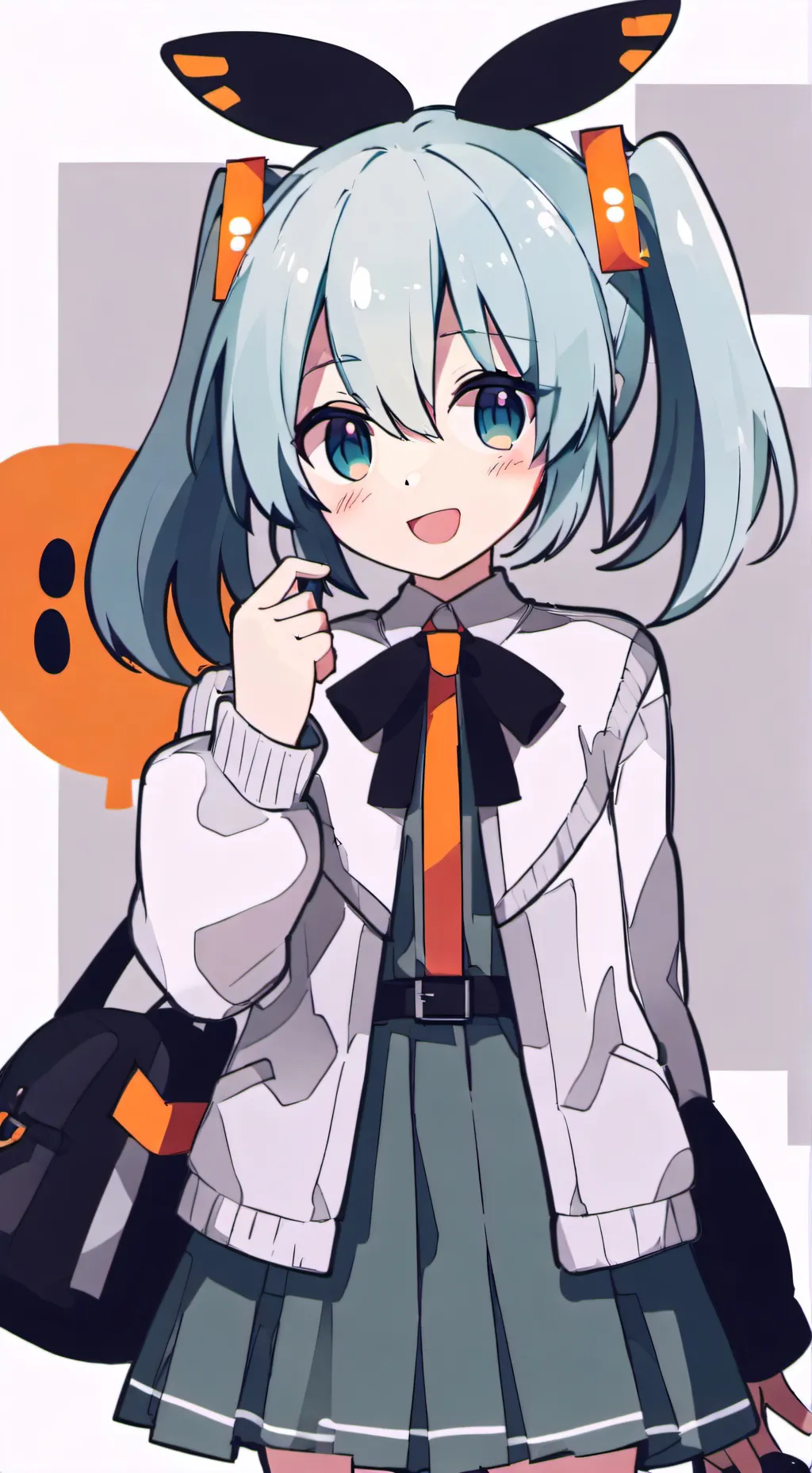 ai character: miku×teto background