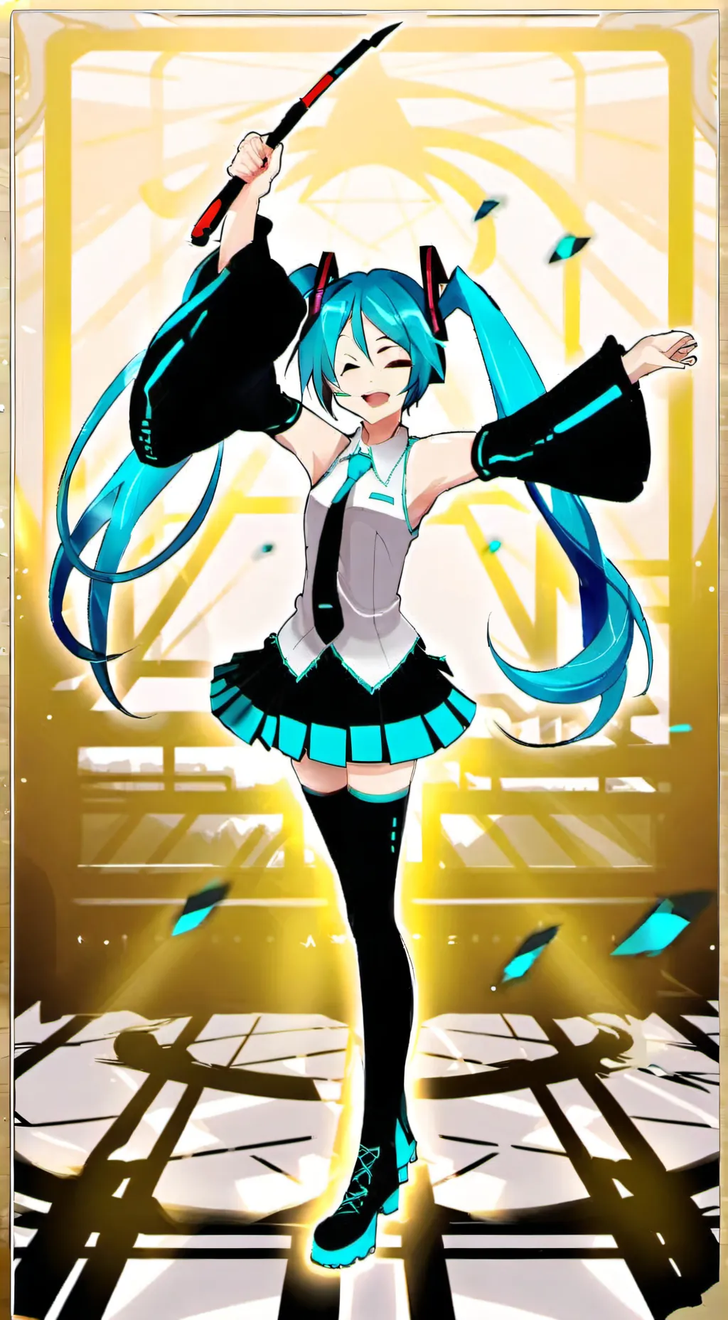 ai character: 🎤Miku🎤 background
