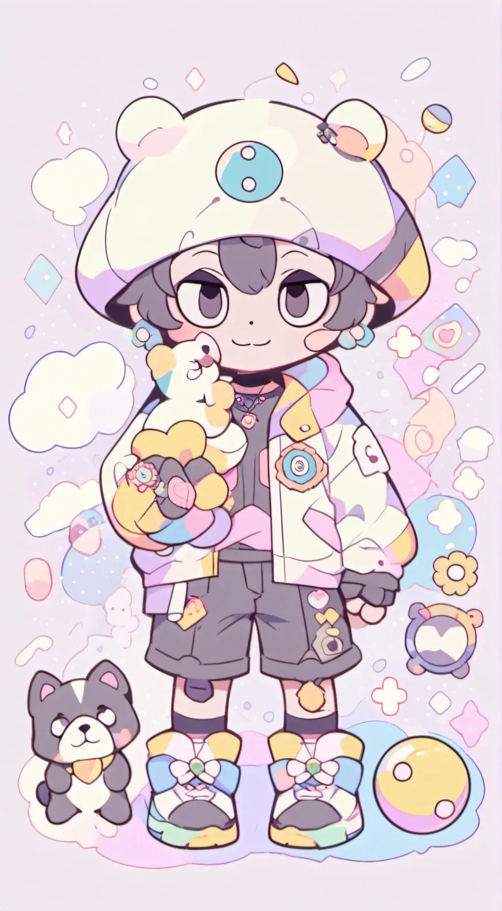 ai character: freaky Dandy.. background