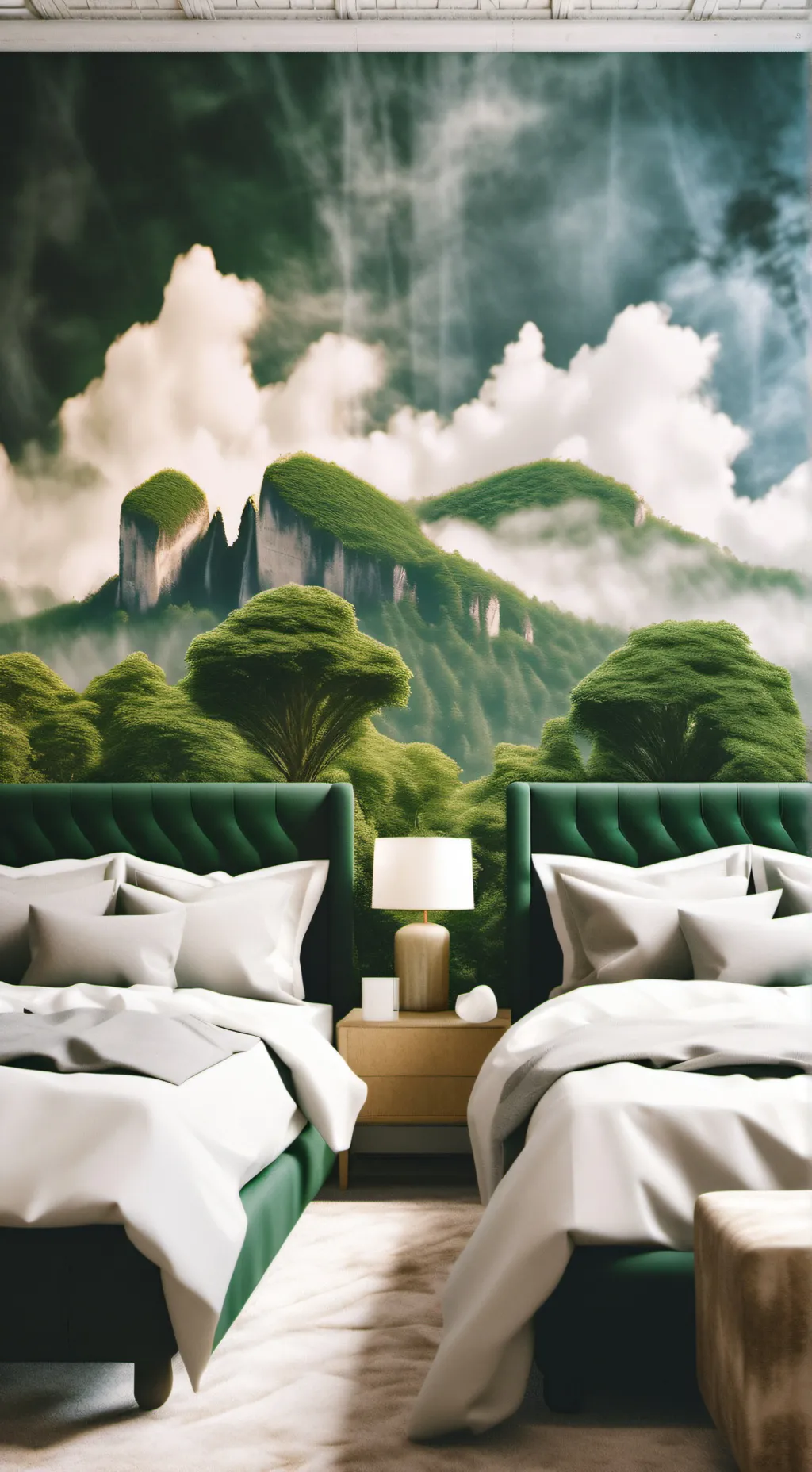 ai character: sleep over background