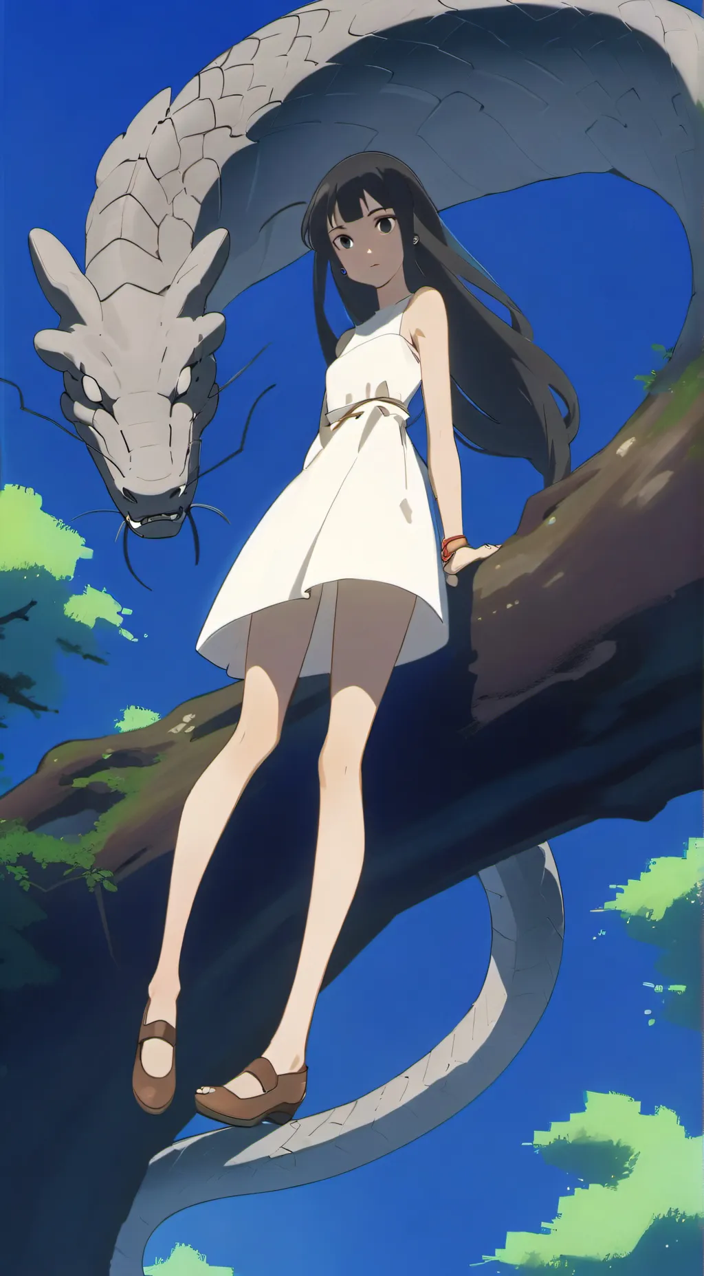 ai character: Caya and Boa background