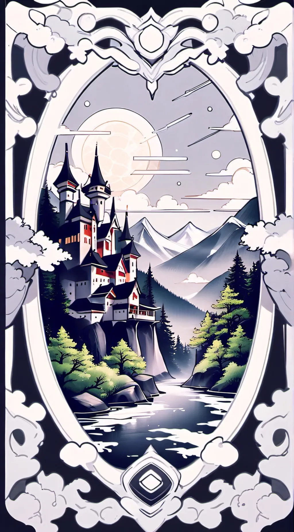 ai character: smile face background