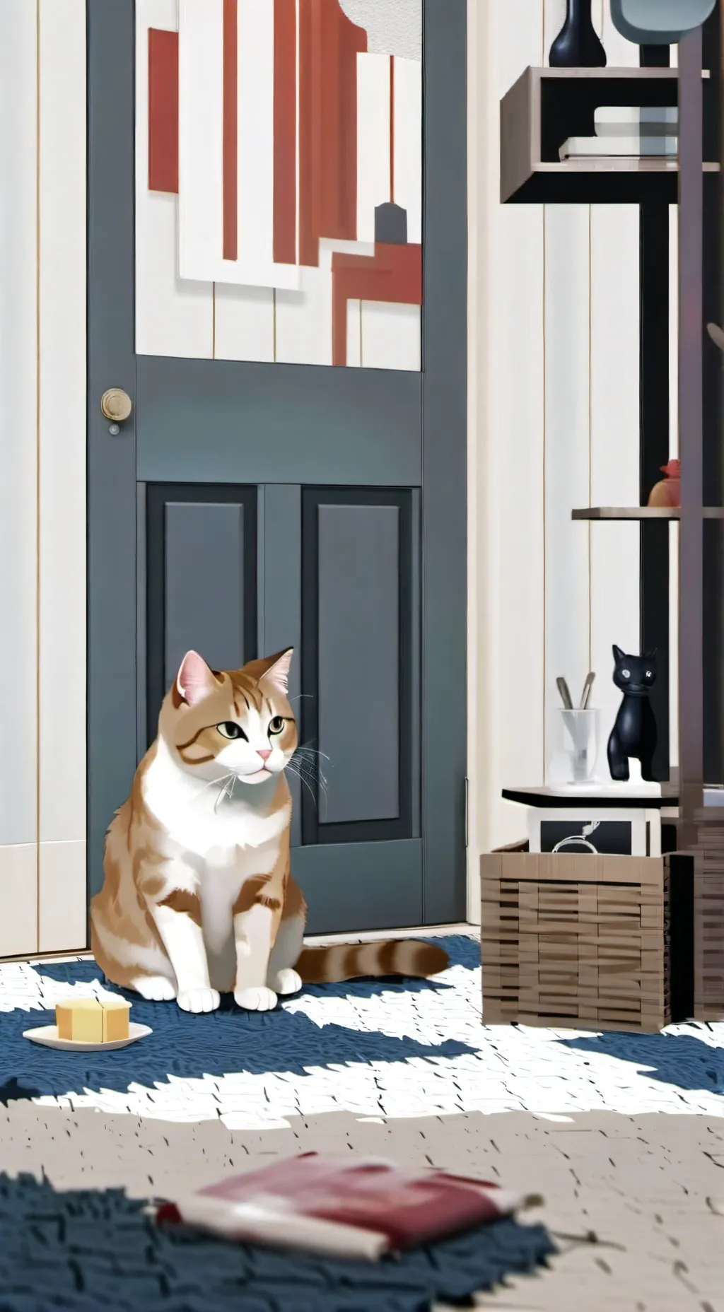 ai character: the bekoning cat background