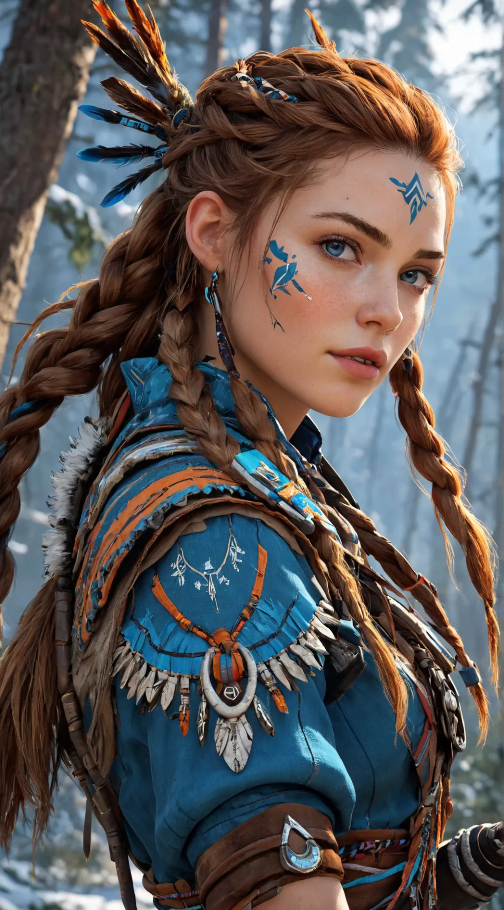ai character: Aloy background