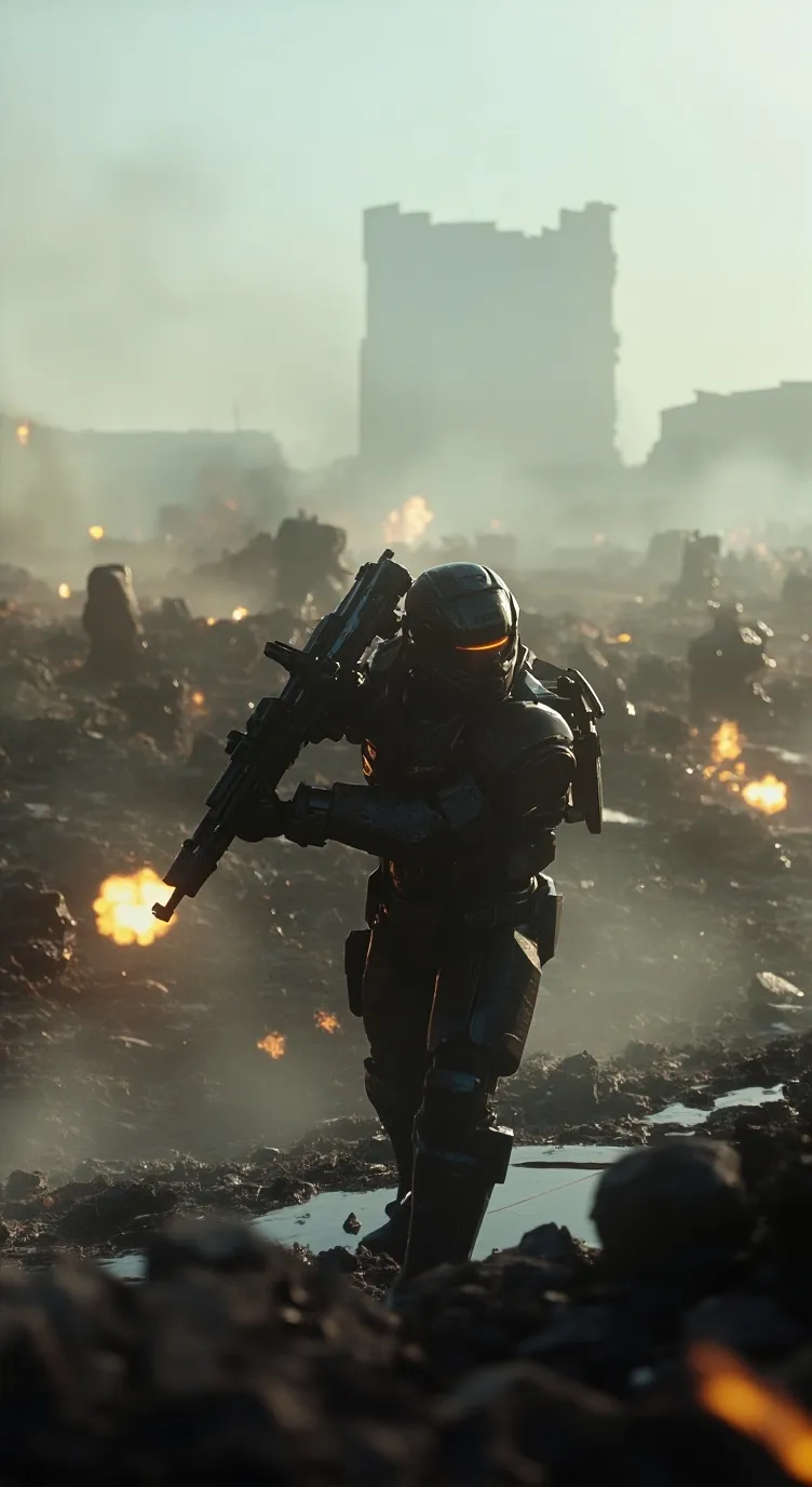 ai character: the war that rages background