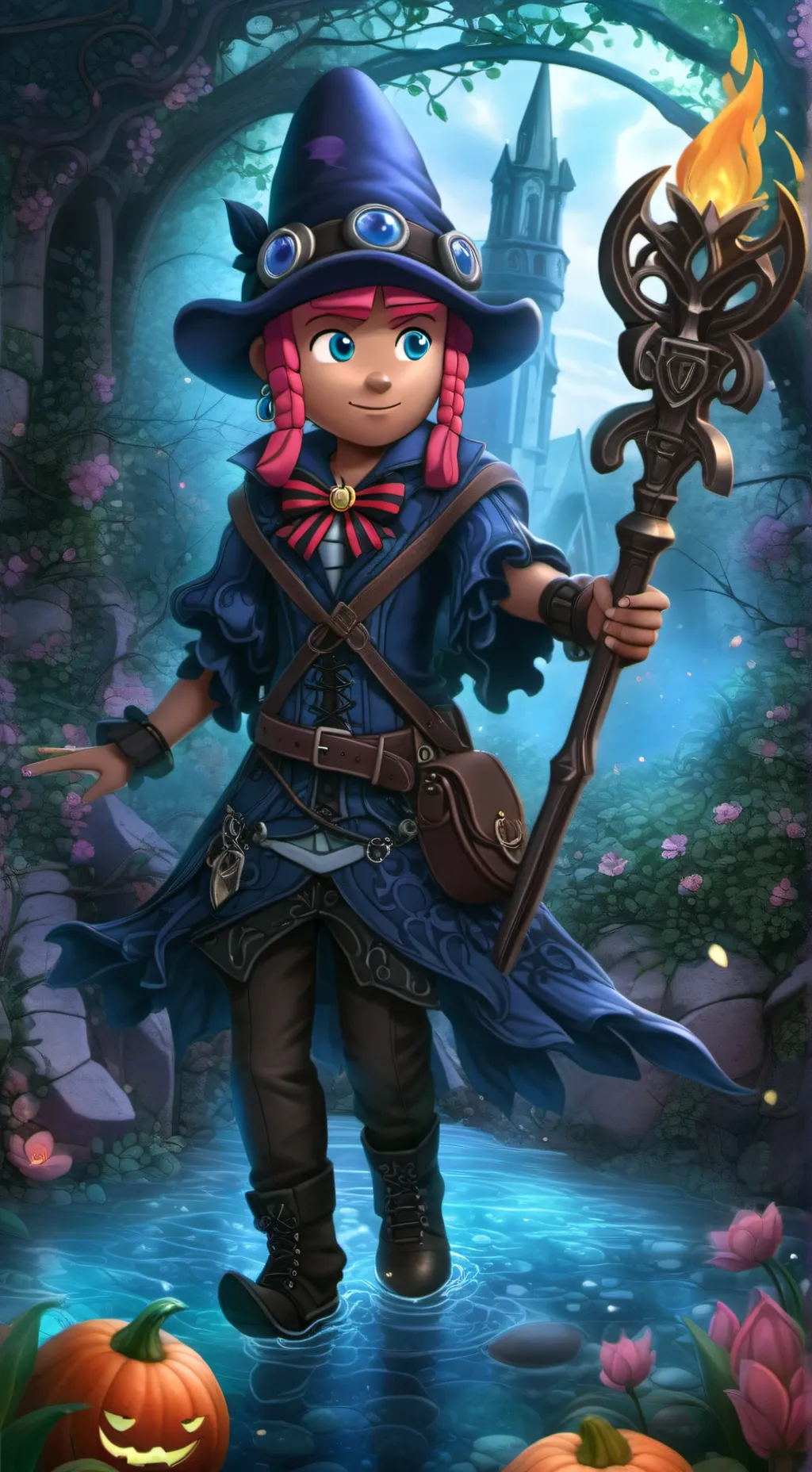 ai character: shelly  background