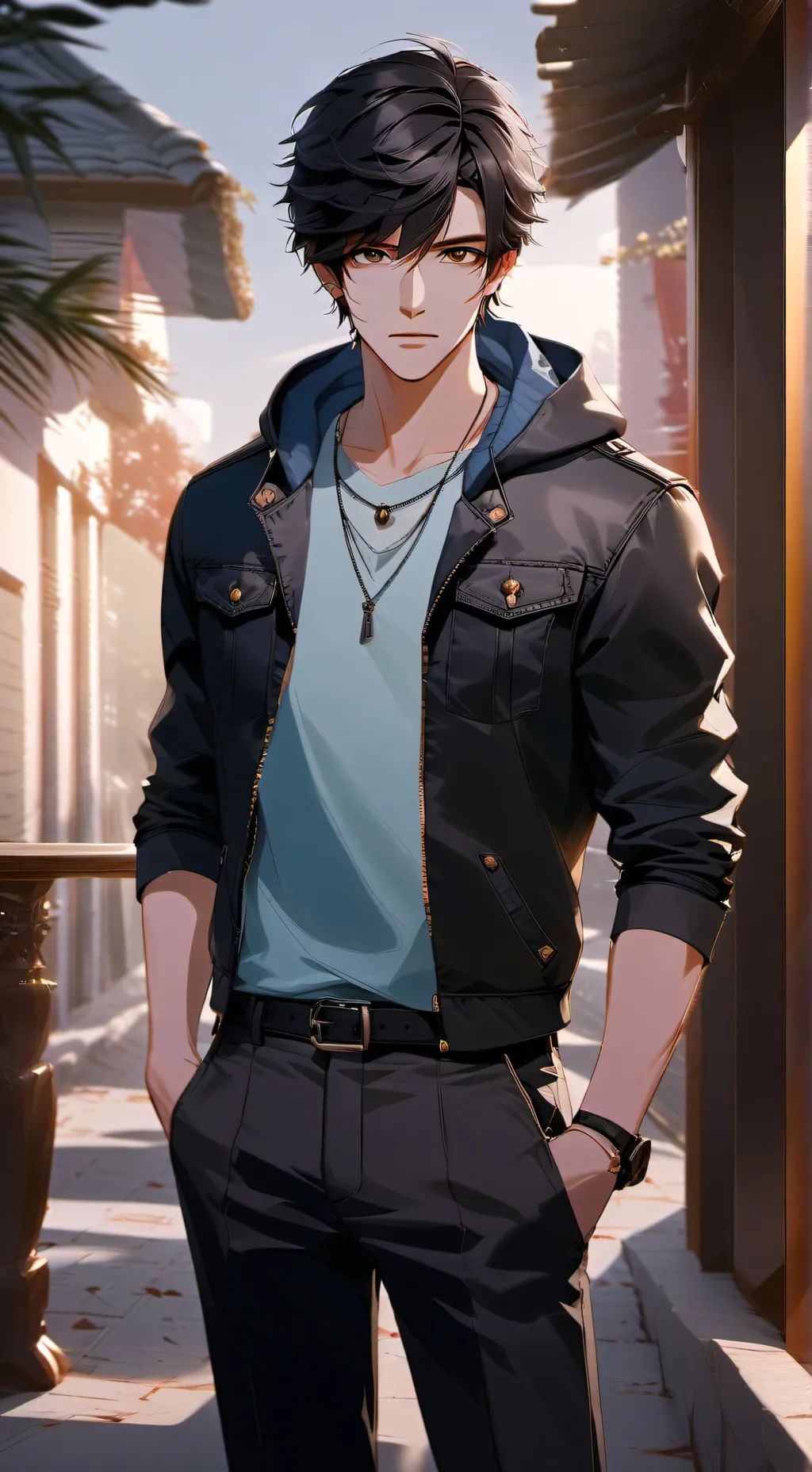 ai character: zade medows  background