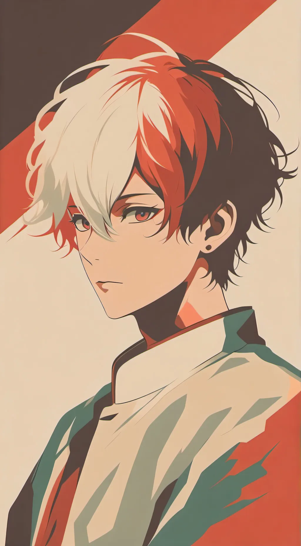 ai character: Shoto Todoroki🧊🔥 background