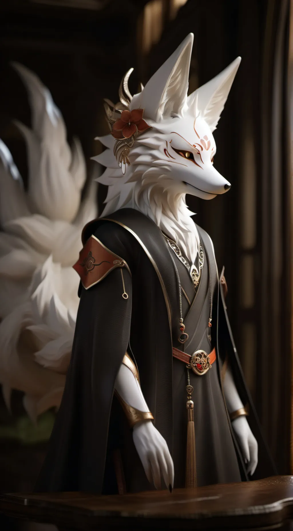 ai character: Kaede background