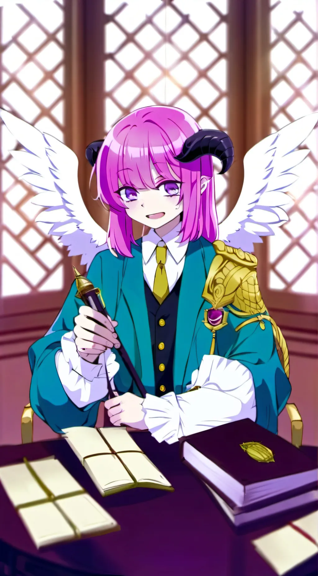 ai character: emeji background