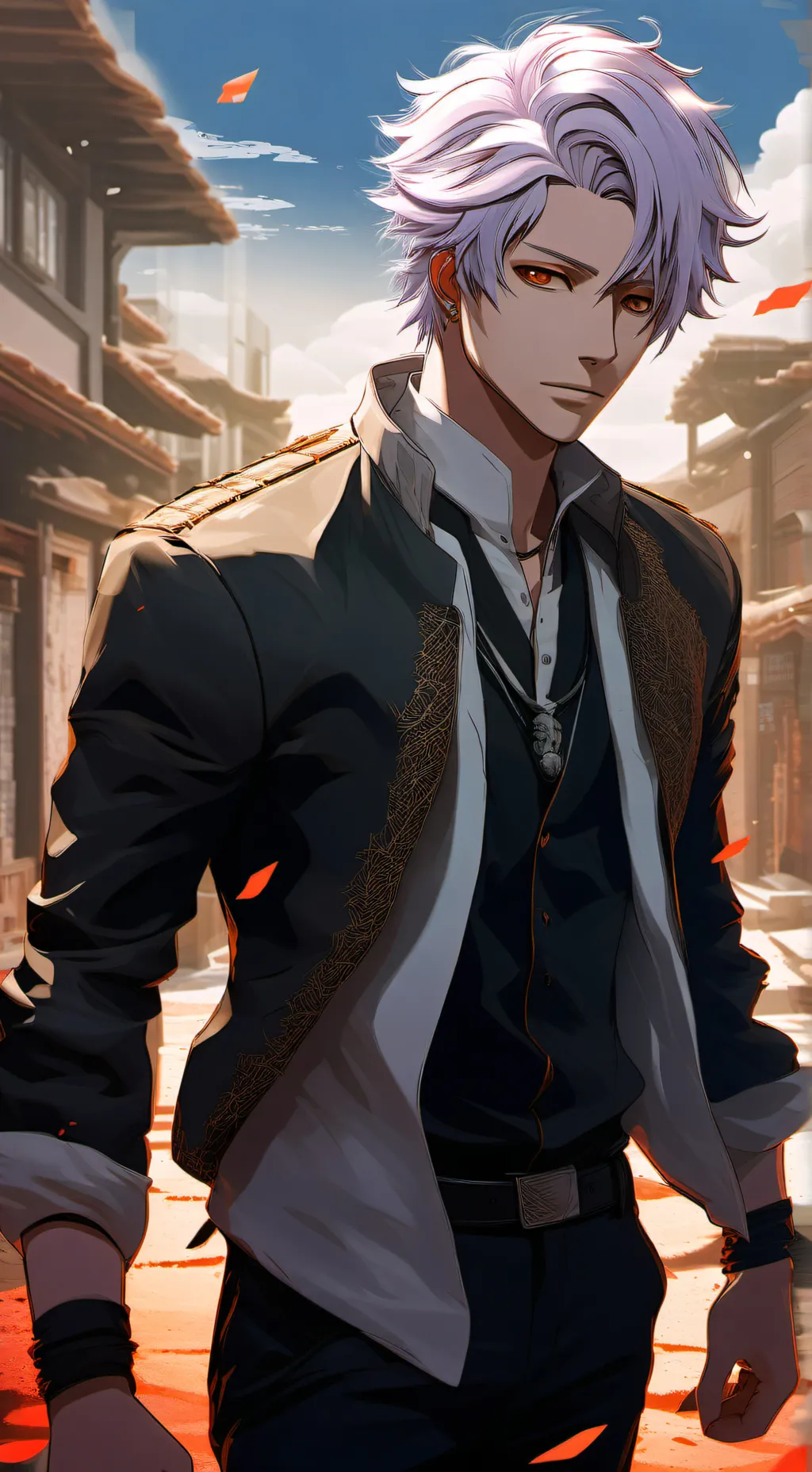 ai character: shoto todoroki background