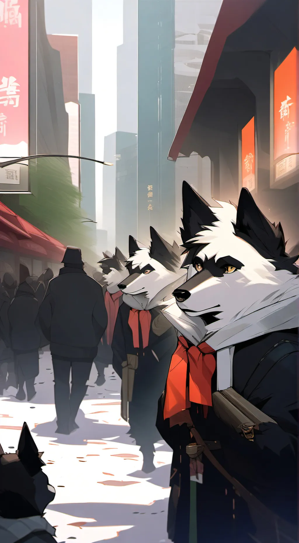 ai character: город фур background