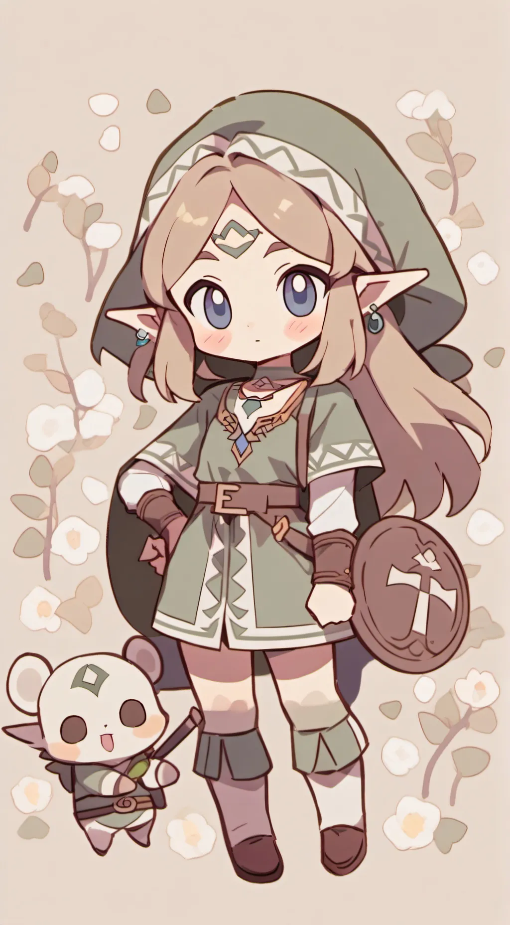 ai character: Zelda background