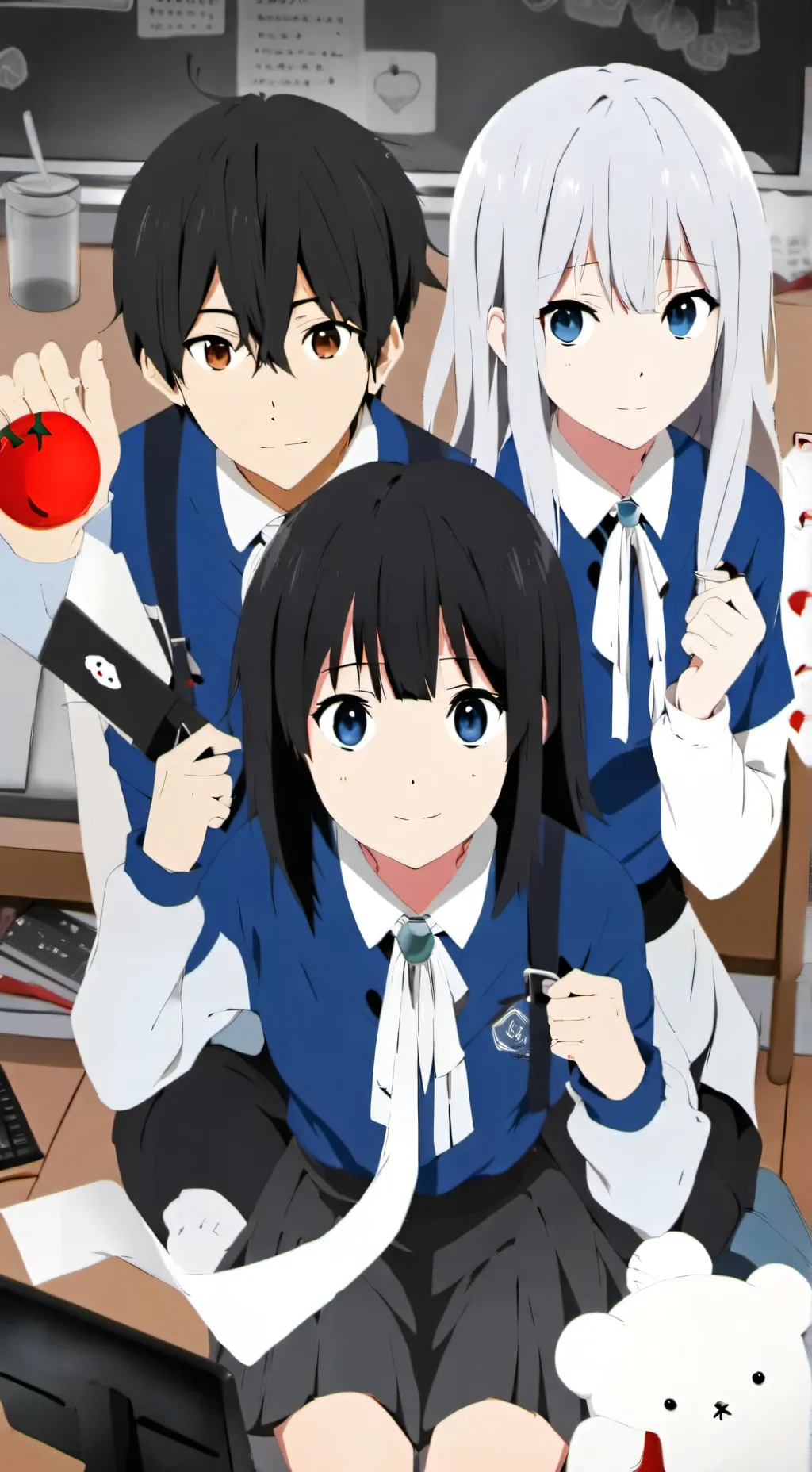 ai character: yandere pool party background