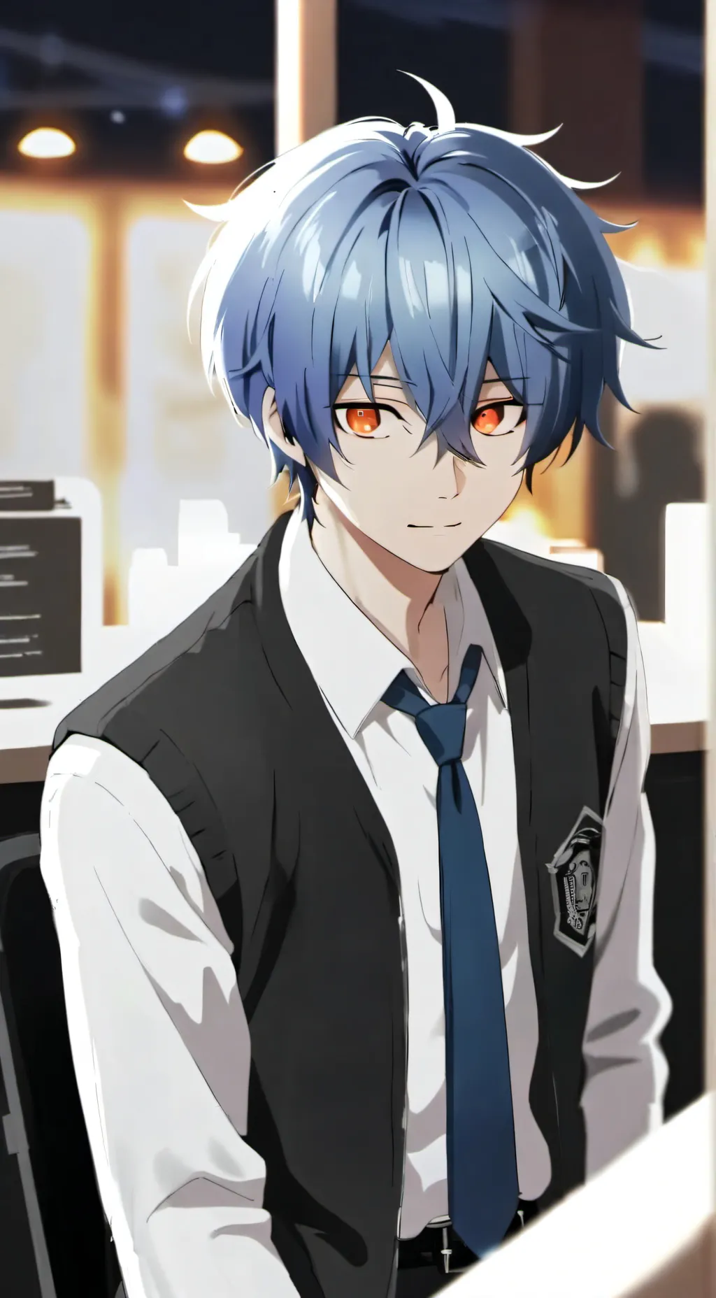 ai character: emo guy background