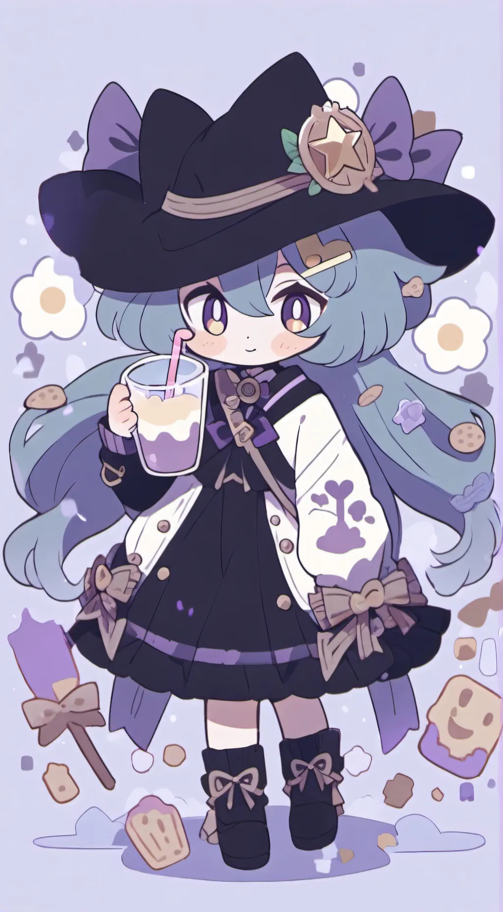 ai character: ☆shadow milk☆ background