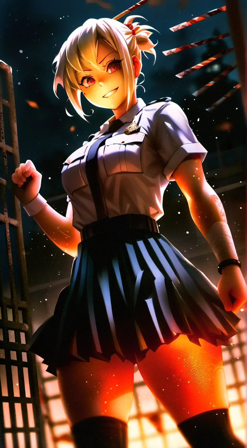 ai character: Prison Guard Toga background
