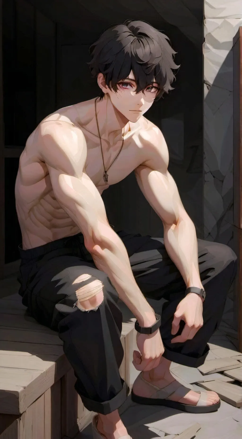 ai character: Хьюго background