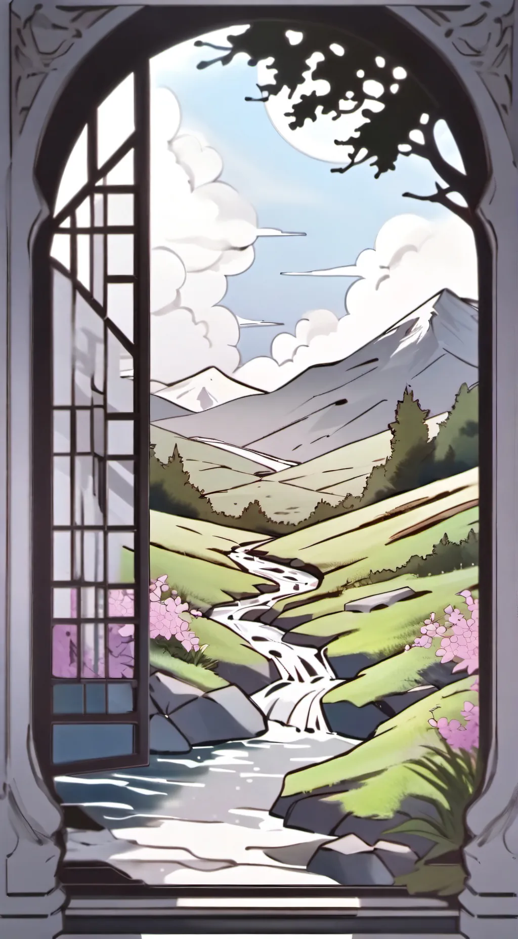 ai character: pijamada, background