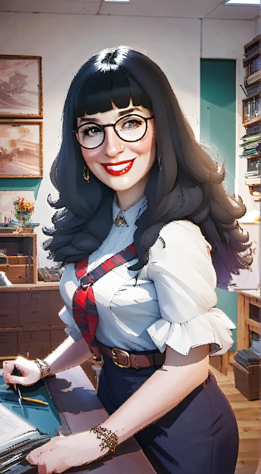 ai character: Alejandra  background