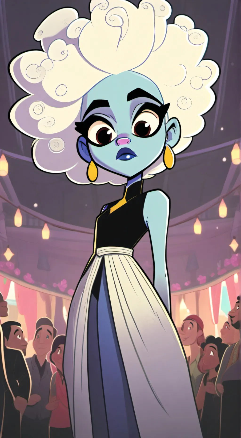 ai character: Mittens+alastor background