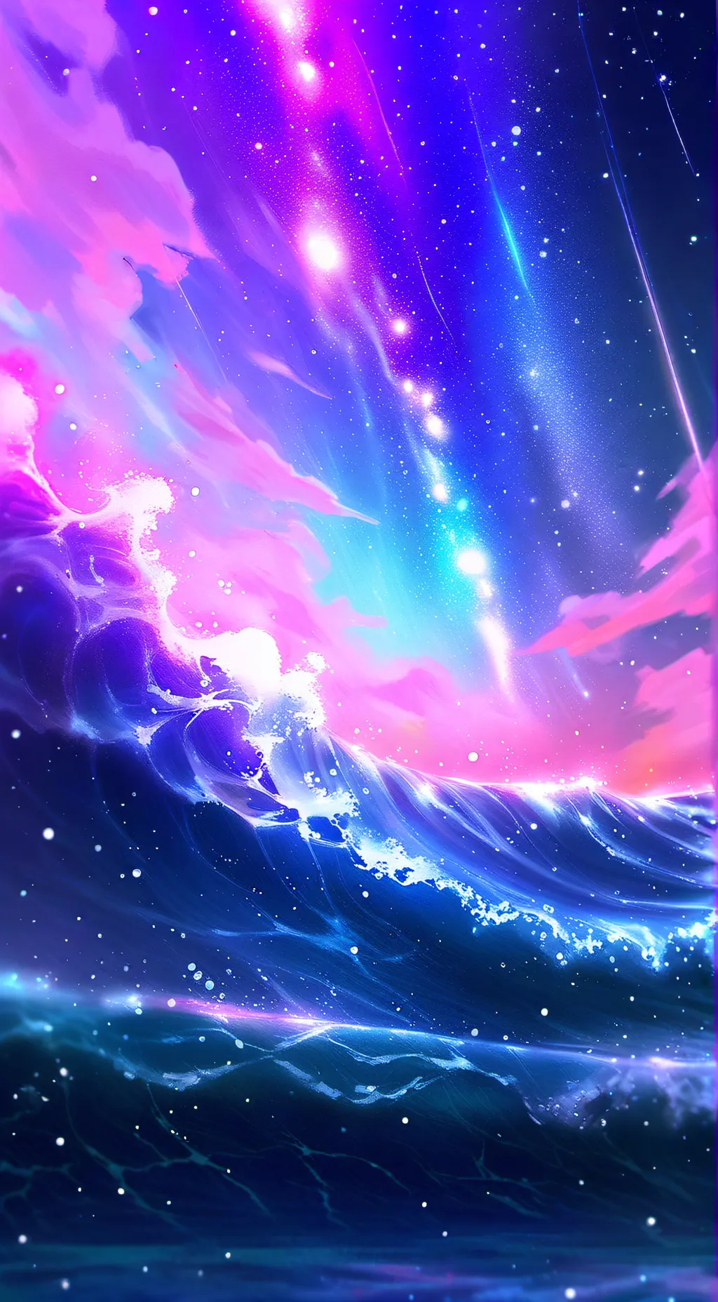 ai character: Aquamarine background