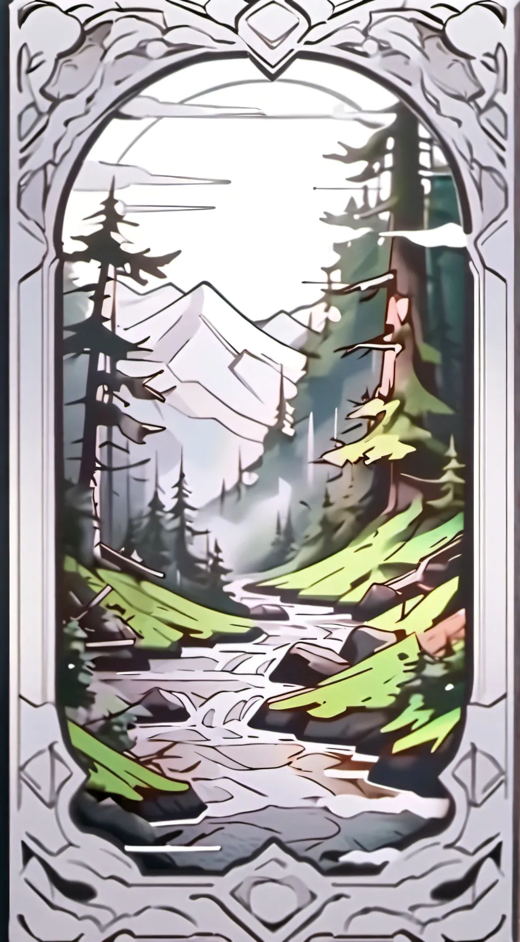 ai character: super natural  background