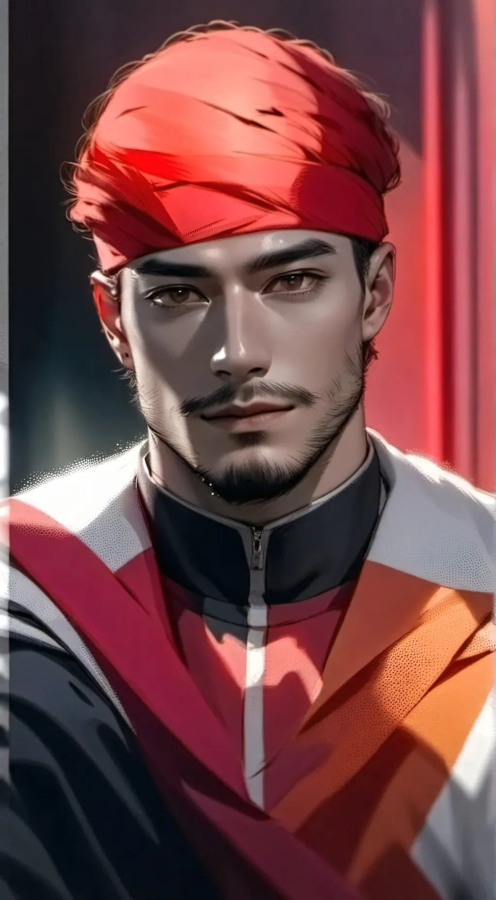 ai character: Lobo Vermelho background